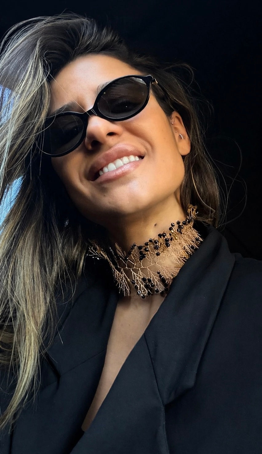 Choker Éclat Noir